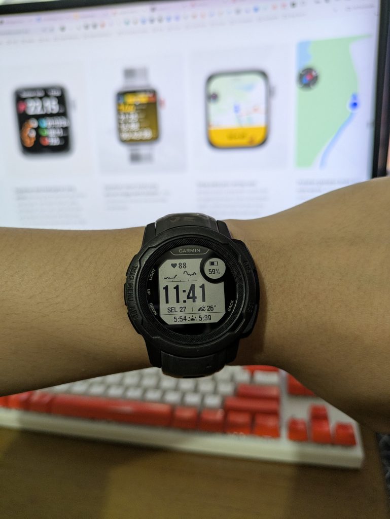 Layar garmin instinct 2s kaya kalkulator