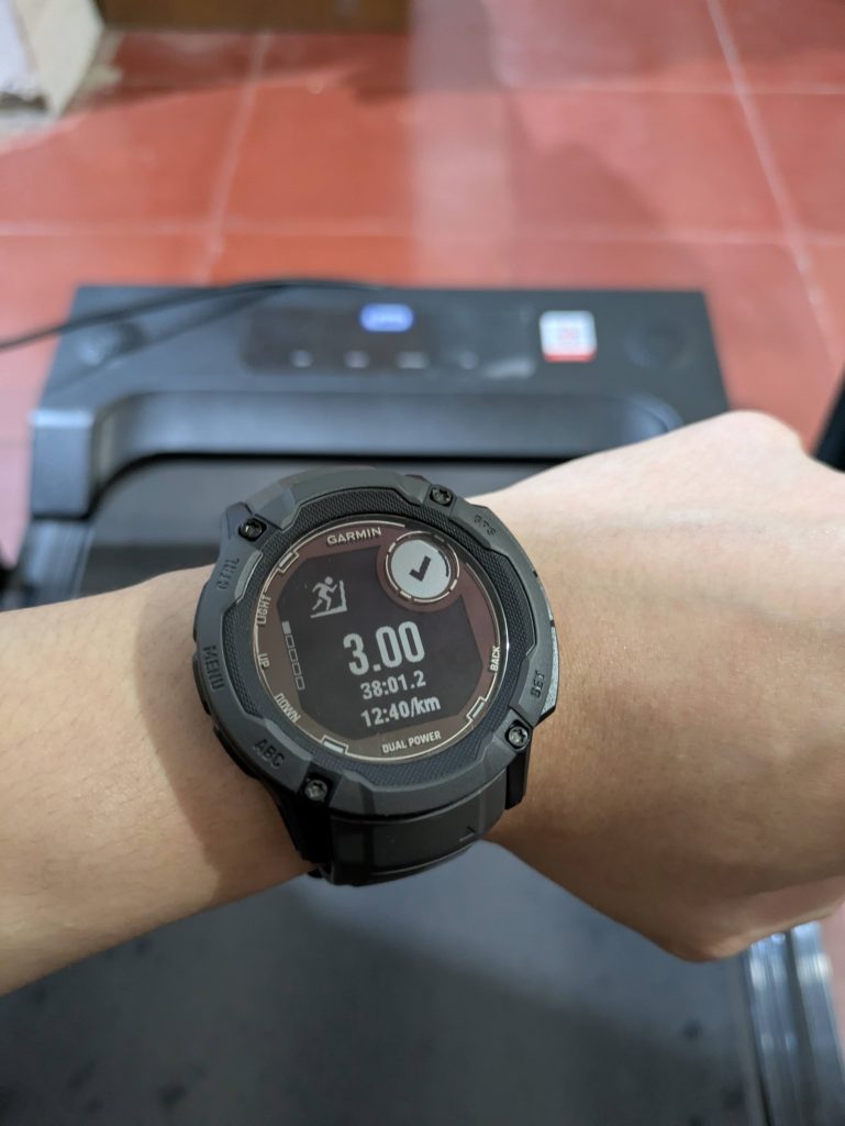 workout dengan garmin instinct 2x