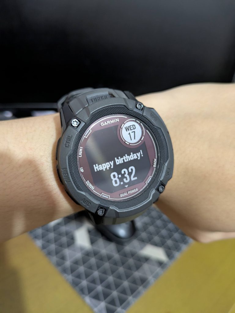 ucapan selamat ulang tahun garmin instinct 2x